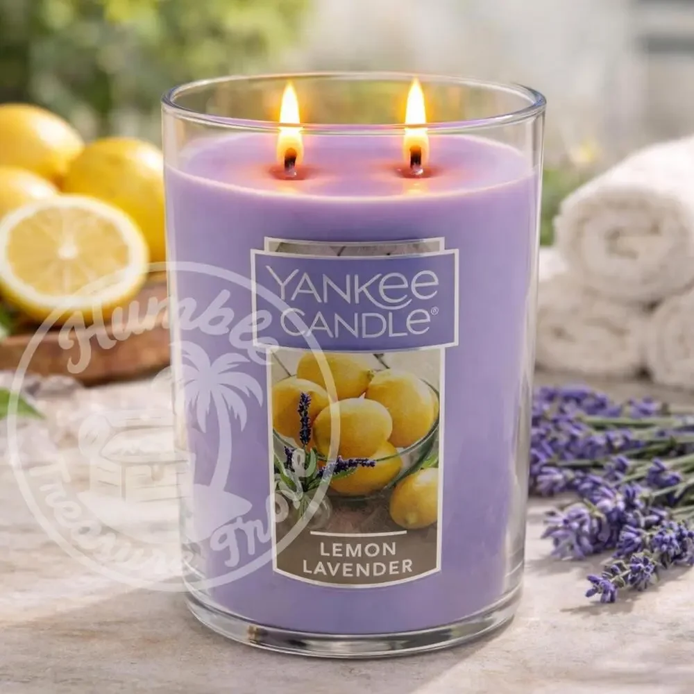 Yankee Candle‎ Lemon Lavender 22oz Large 2-Wick Tumbler Citrus Floral